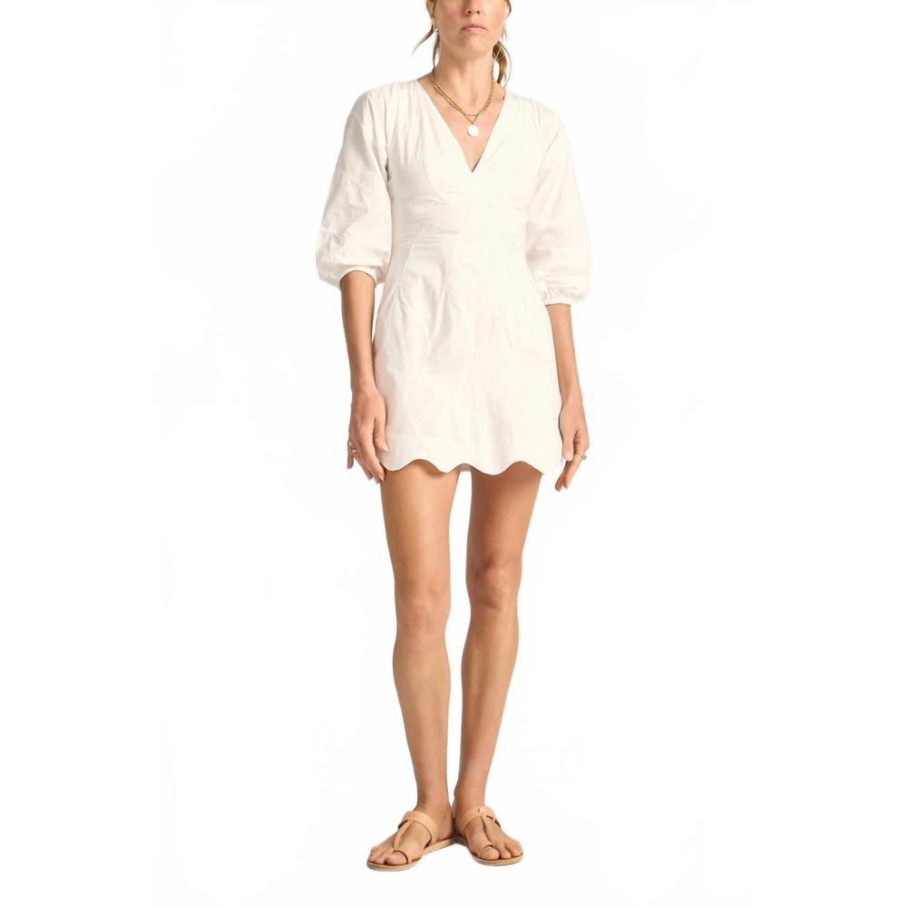 NEW ILIO NEMA women's leda dress in white